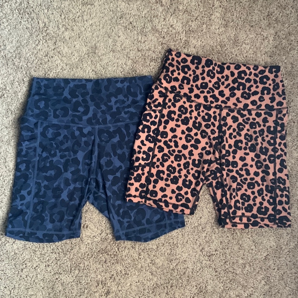 Leopard biker shorts w/ pockets (bundle)